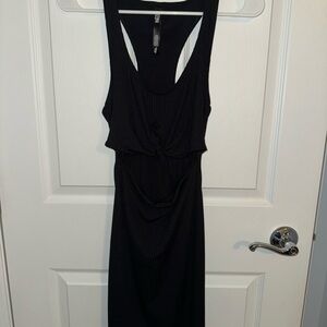 Black Dress with Belly Cut Out